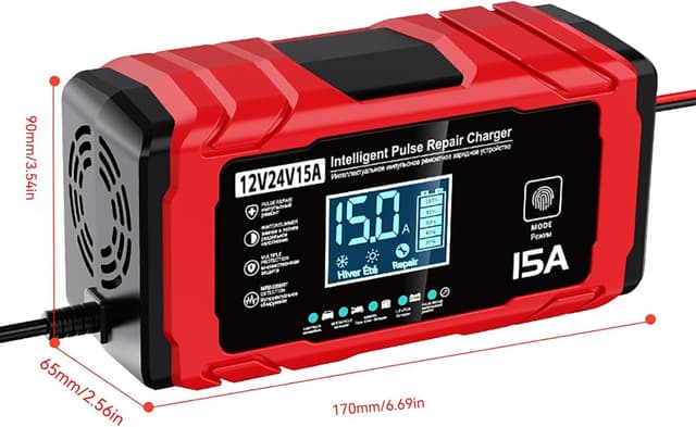 Thumbnail 6 de TEKXDD chargeur batterie 15 A 12V/24V