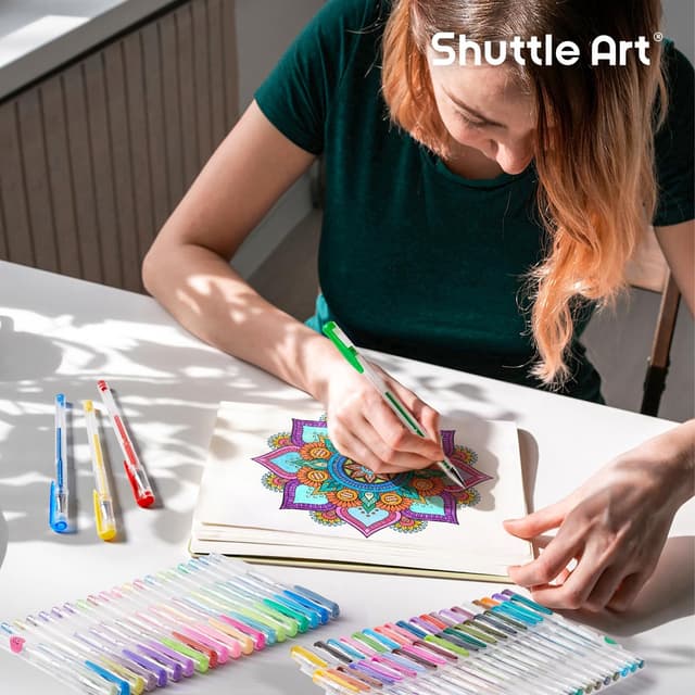 Thumbnail 5 de Shuttle Art Glitzer Gel Stifte 240er Set