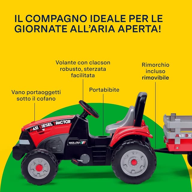 Detalle 2 de Peg Perego Maxi Diesel Tractor trattore a pedali 2+