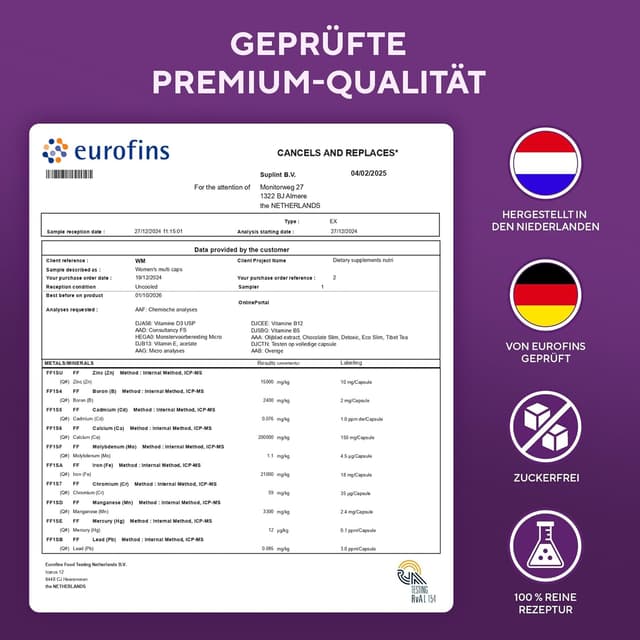 Thumbnail 5 de SUPLINT Multivitamin Kapseln für Frauen 60