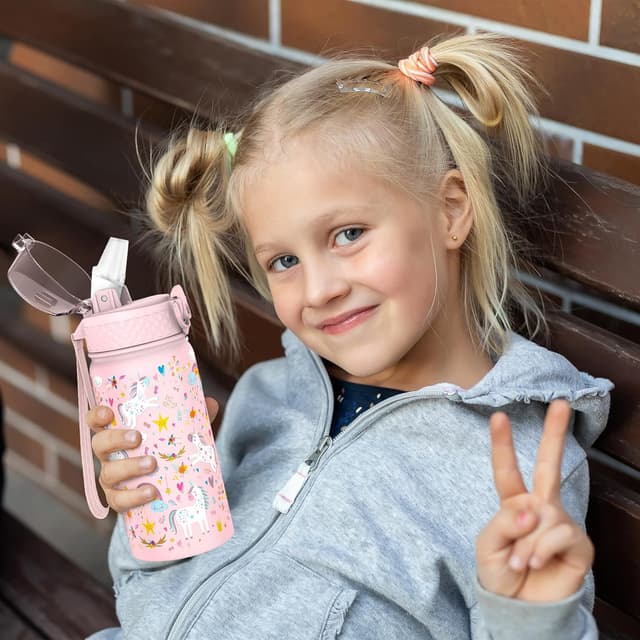 Thumbnail 4 de GOPPUS Trinkflasche Kinder 420ml Edelstahl