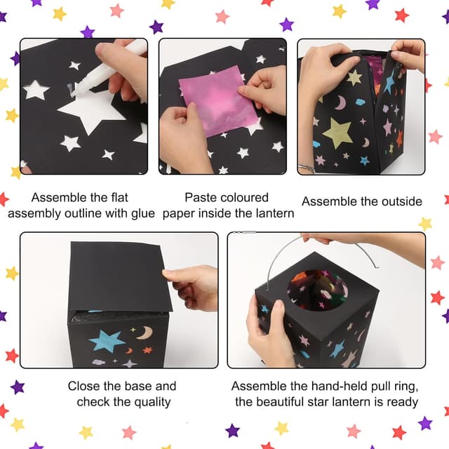 Thumbnail 5 de MONCAP Laternen Bastelset Sterne