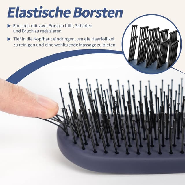 Detalle de SHINLEA Entwirrende Haarbürste für nasses Haar