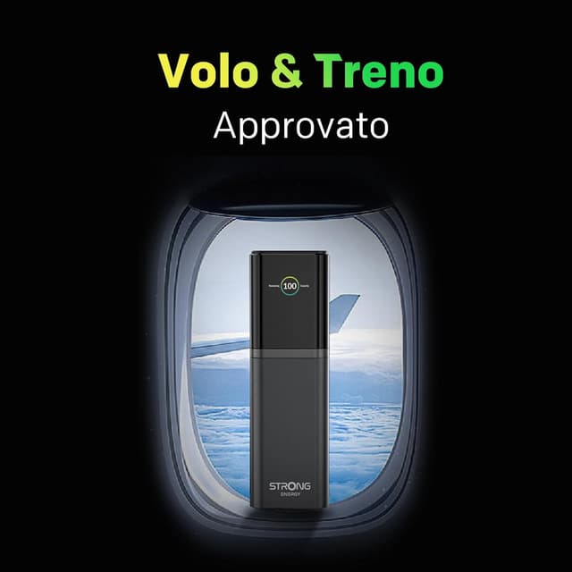 Detalle de STRONG S-19 Batterie Externe Portable 12 000 mAh 176 W avec USB-C 140 W PD 3.1 (TFT)