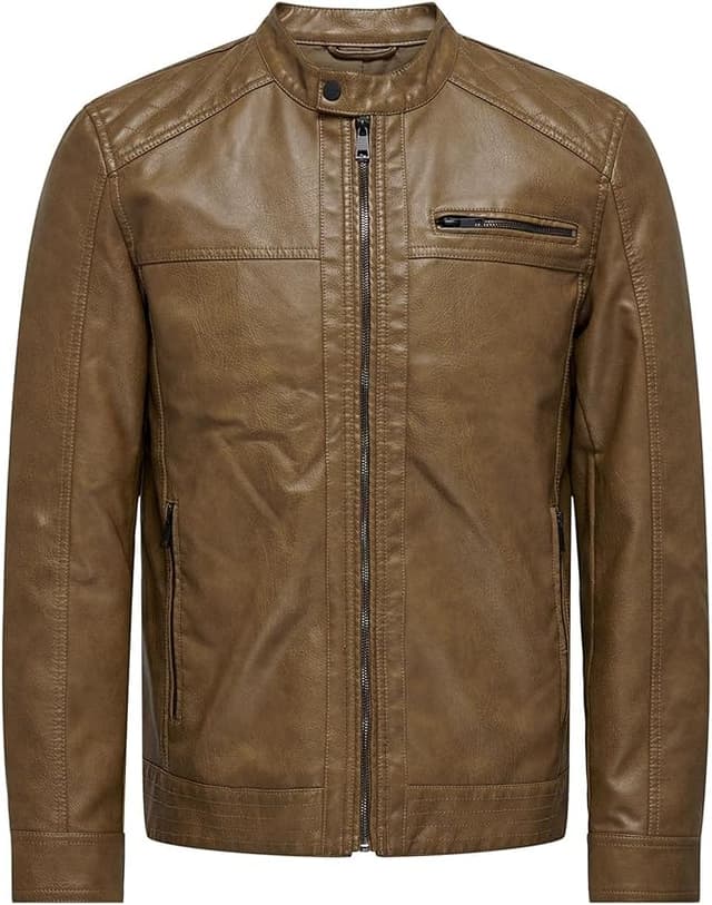 Imagen de Only & Sons Onsal Pu Noos Otw Chaqueta Hombre 🧥 Elegante Monks Robe en OfertitasTOP