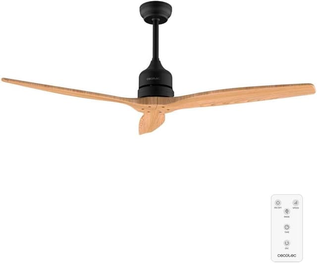 Detalle de Cecotec EnergySilence Aero 5270 Ventilatore da soffitto Black&WhiteWood con timer fino a 8 ore e telecomando