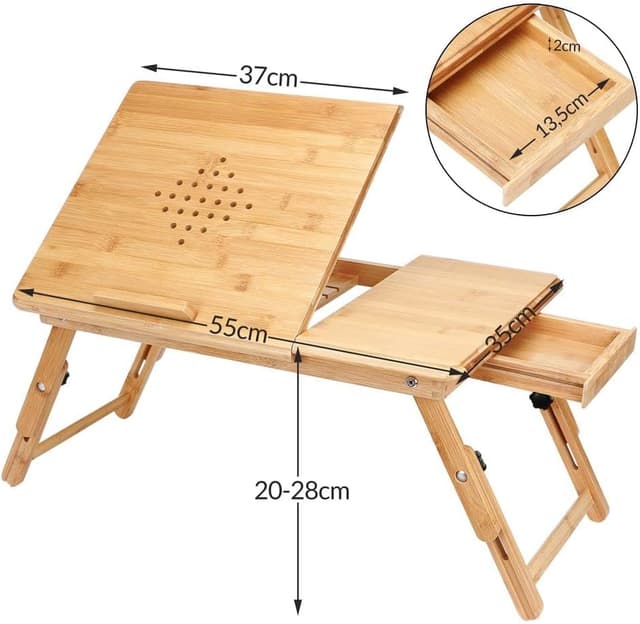 Thumbnail 6 de CASARIA Laptoptisch Höhenverstellbar 55x37x20 cm