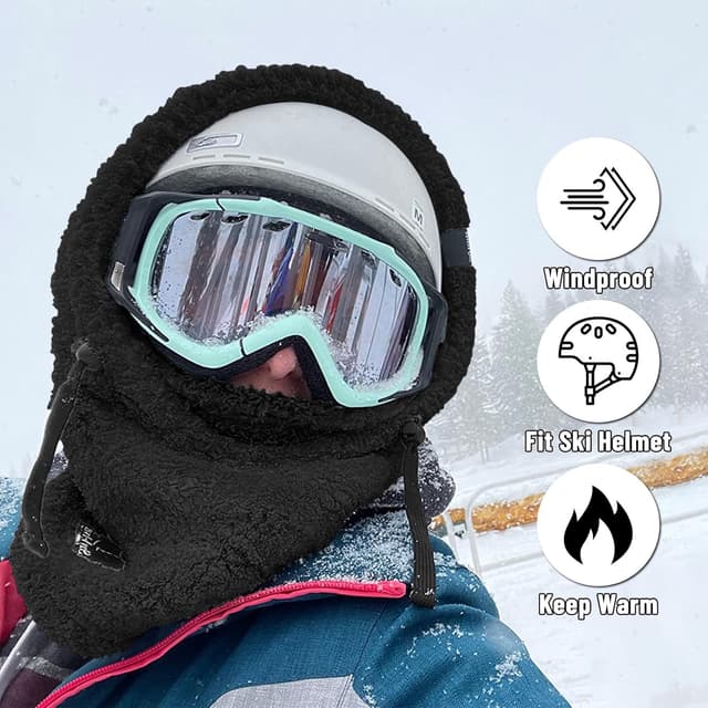 Thumbnail 2 de Senllen Balaclava Cold Weather Fleece Ski Mask 🧣
