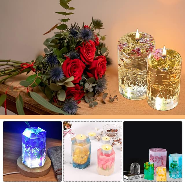 Thumbnail 6 de LBING Silikon-Kerzenformen 6 Stück – Kerzengießform 🕯