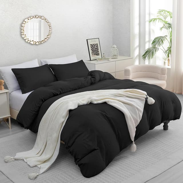 Detalle 2 de Pamposh Double Duvet Set (washed microfibre) with zipper closure and 2 pillowcases