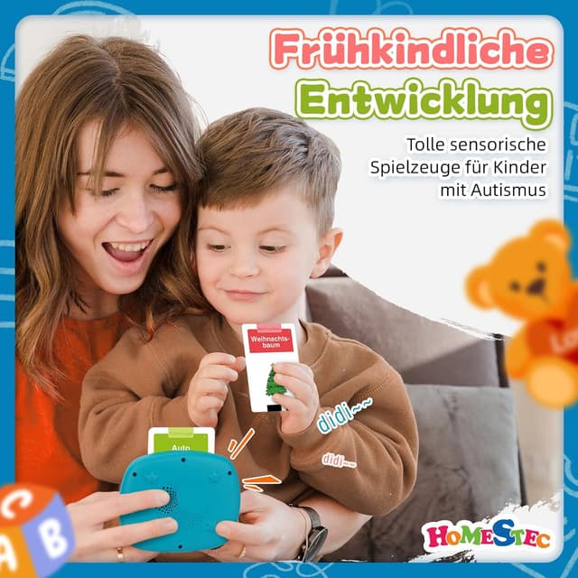 Thumbnail 5 de HOMESTEC Lernkarten ab 2 Jahre Deutsche Sprechkarten