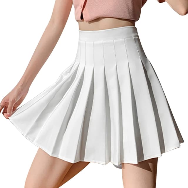 Detalle de DRESHOW Pleated High Waist Mini Skirt