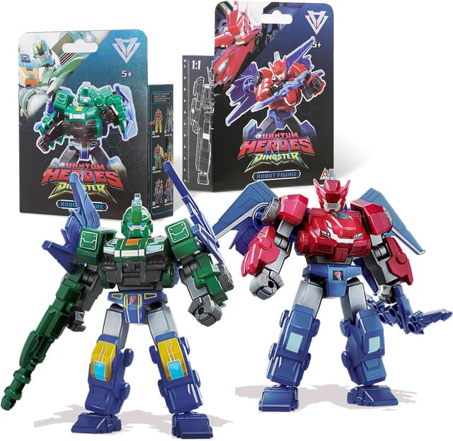 Thumbnail 6 de 2 en 1 dinosaures transformables 5 pouces