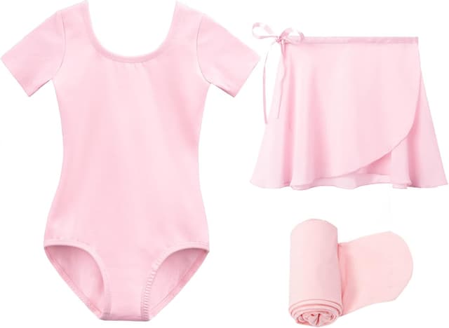Detalle de Stelle Ballet Leotards for Girls Toddler Dance Dress Outfit Combo (Leotard, Skirt & Tights)