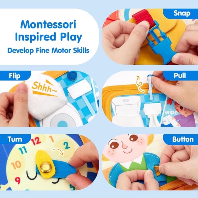 Detalle 2 de Busy Book Montessori for Preschoolers 1-3