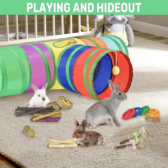 Thumbnail 6 de Ousiya 26-in-1 natural rabbit toys set
