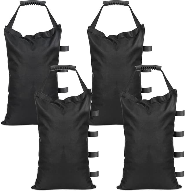 Detalle de Adiwo 4-teiliges Gewichtsset für Pavillon-Sandsäcke (600D Oxford), zum Befüllen mit Griff, 45 x 30 cm