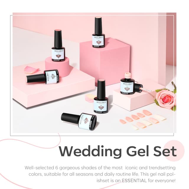Detalle 1 de Modelones Gel Nail Polish Set 6 colors