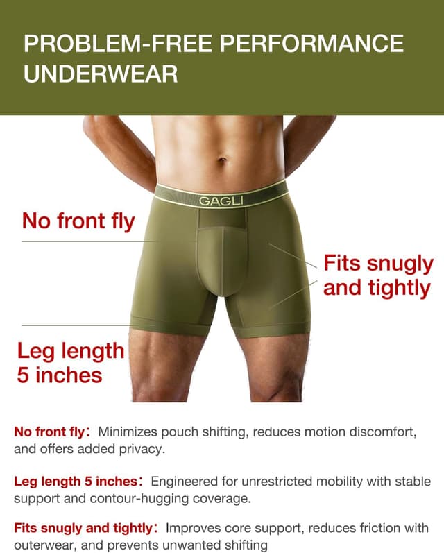 Thumbnail 1 de gagli Boxershorts Herren Lang Bein