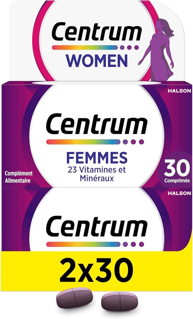 Detalle de Centrum Women multivitamines 60 comprimés 💊