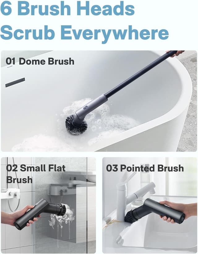 Thumbnail 1 de HOTO Cordless Electric Spin Scrubber 22 in-lb 🧽