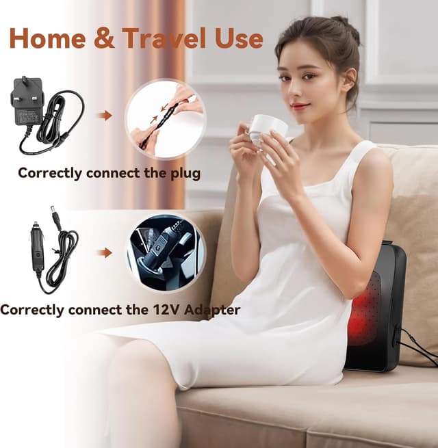 Detalle 2 de WERTYI Neck and Back Massager with Heat