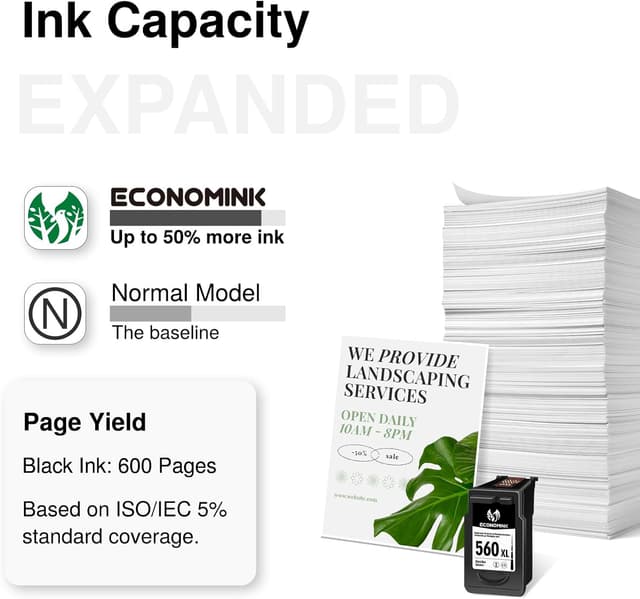 Detalle 2 de Economink 560XL Druckerpatrone 600 Seiten đš