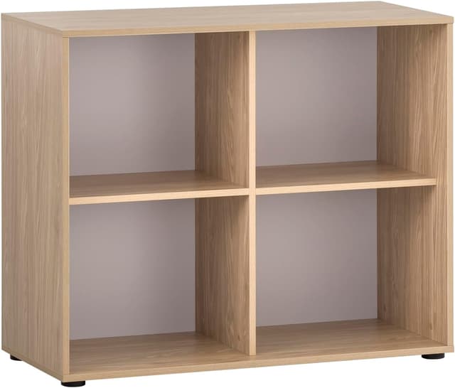 Detalle 2 de Schildmeyer Regal Antero 155776 in Eiche hell (51 x 41 x 83,6 cm) – mit 2 offenen Fächern