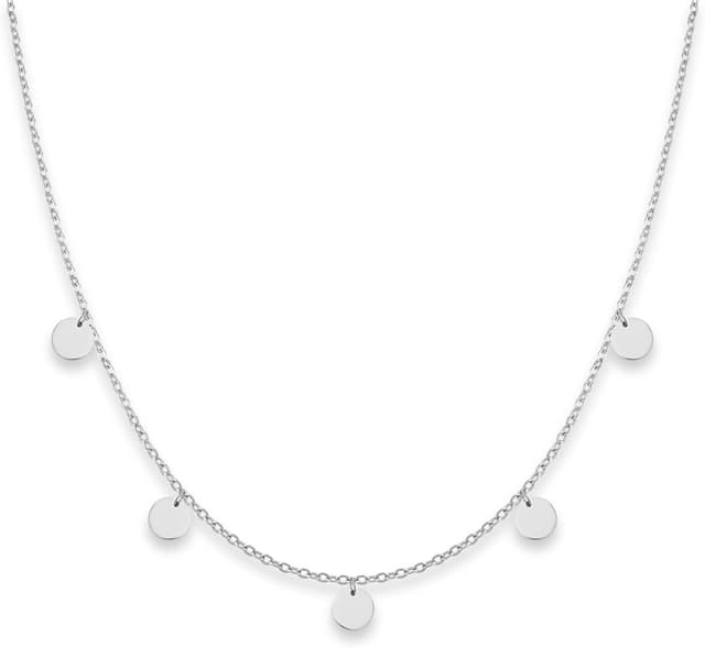 Thumbnail 6 de GD GOOD.designs Kette mit Plättchen (5 Coin) für Damen – wasserfest, verstellbar – 18K Gold/ Silber/ Roségold