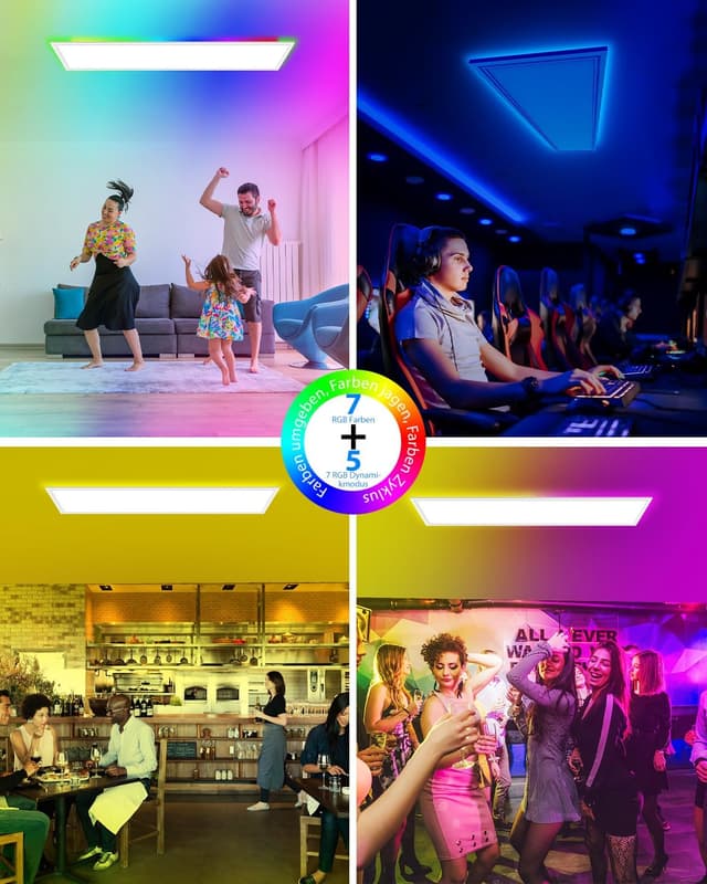 Thumbnail 2 de Peasur LED Deckenleuchte Flach 42W 4600LM