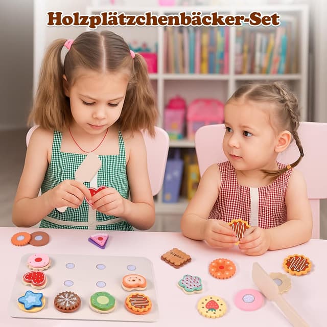 Detalle 2 de Wooderma Kinderküche Zubehör Kekse Set