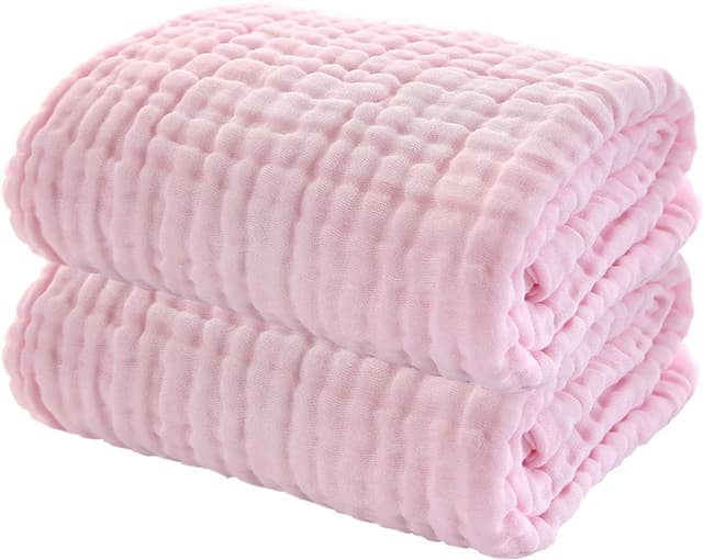 Detalle de Muslin baby bath towels 2 pack, 105 cm