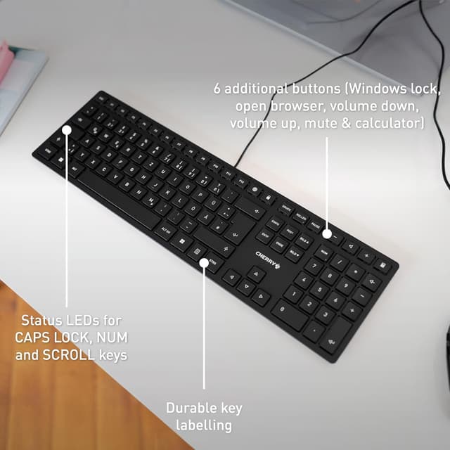 Thumbnail 5 de Cherry KC 6000 Slim Keyboard UK Layout