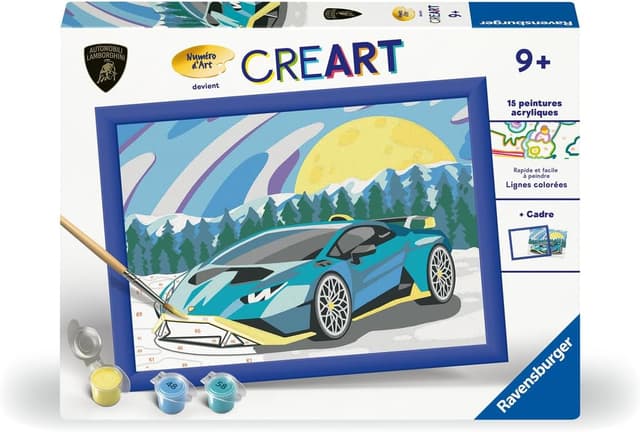 Detalle de Ravensburger CreArt Kids, peinture par numéros 18x24