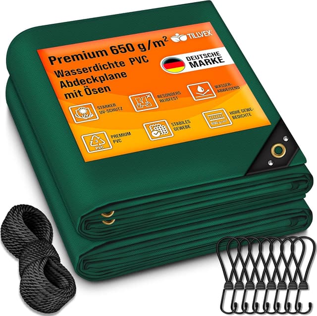 Imagen de tillvex Abdeckplane 4x8 m 650 g/m² 🌧 en OfertitasTOP