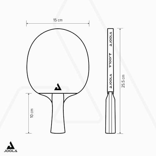 Detalle 2 de JOOLA Carbon Speed raqueta profesional 5 piezas 🏓