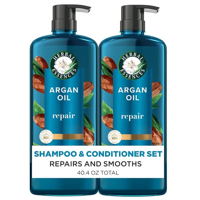 Detalle de Herbal Essences Argan Oil Shampoo & Conditioner, 20.2 Fl Oz, 2-Pack