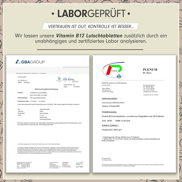 Detalle 1 de Vitamin B12 Lutschtabletten 240x HIMBEERE 500 µg