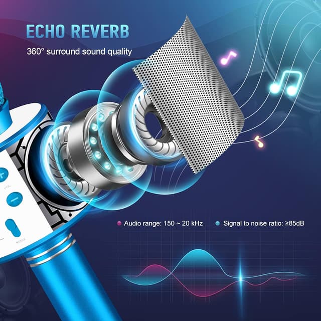 Thumbnail 2 de Karaoke Mikrofon für Kinder 4 Modi ab 3 Jahren