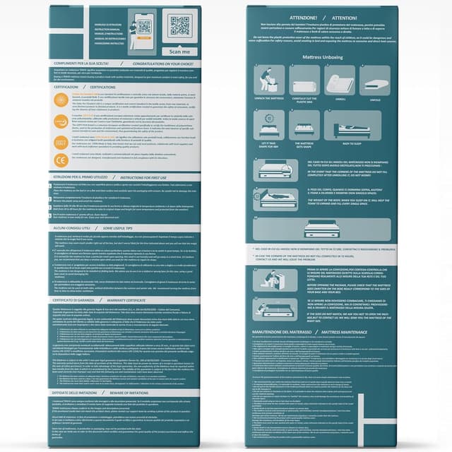 Detalle de TANHK materasso memory ortopedico 20 cm