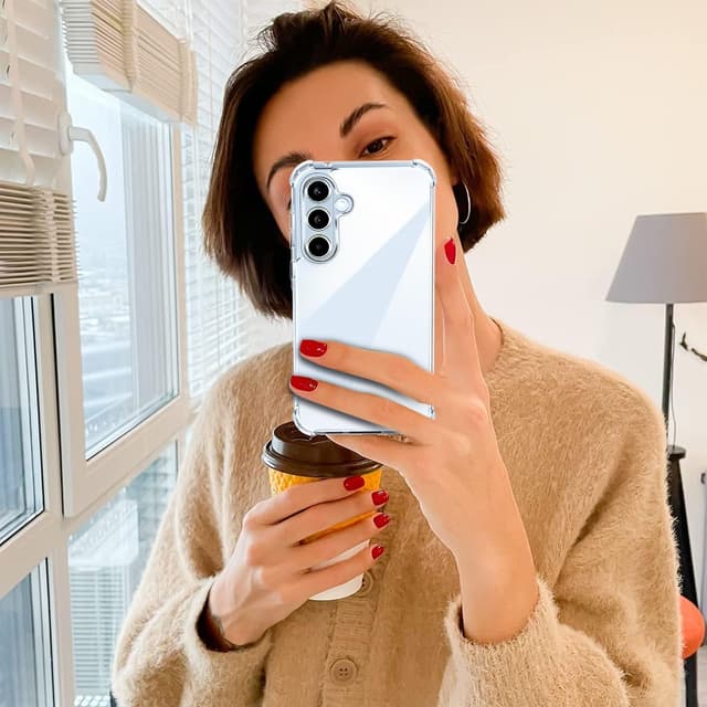 Thumbnail 8 de ivoler Funda Transparente + Cristal para Galaxy A55