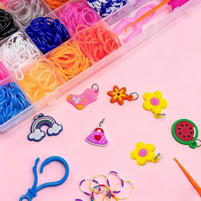 Thumbnail 2 de TONZACK 40 Kit Braccialetti Elastici 2800+ pezzi 🎨