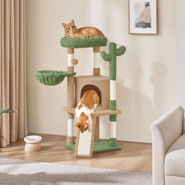 Detalle 2 de Yaheetech Árbol Rascador Cactus 106,5 cm