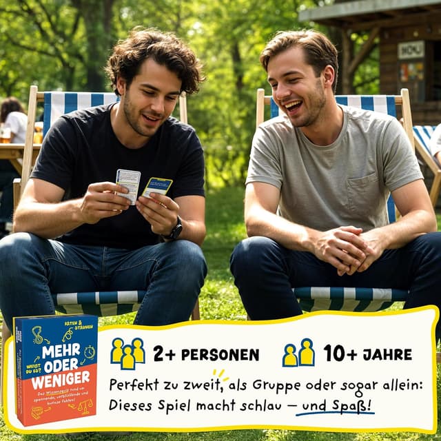 Thumbnail 4 de Mehr oder Weniger Ratespiel 110 Karten 🎲