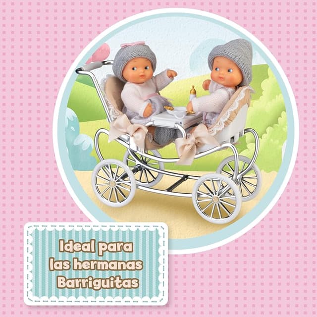 Thumbnail 5 de Famosa Barriguitas Carrito de gemelos con 4 accesorios