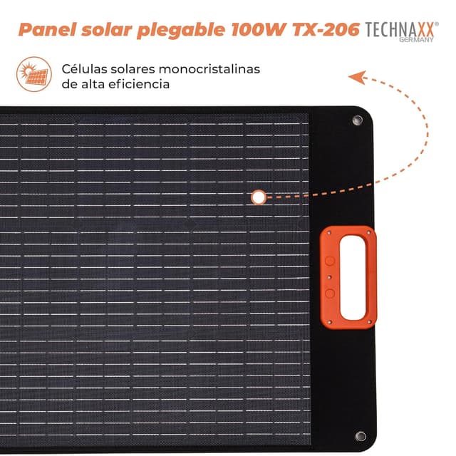 Thumbnail 1 de Panel solar TX-206 de 100W ☀️ Portátil y Multifuncional