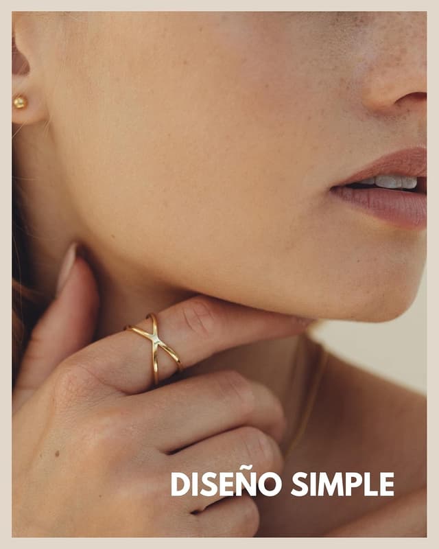 Thumbnail 5 de GD GOOD.designs Anillo ajustable X plata 18k