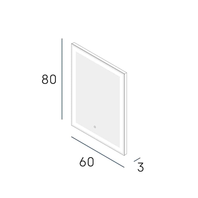 Thumbnail 2 de Manillons Torrent Classic PLUS — espejo baño LED frontal 1 vía