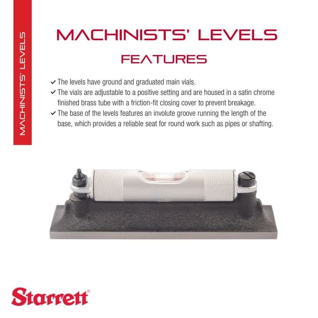 Detalle 2 de Starrett 98-4 Niveau avec base