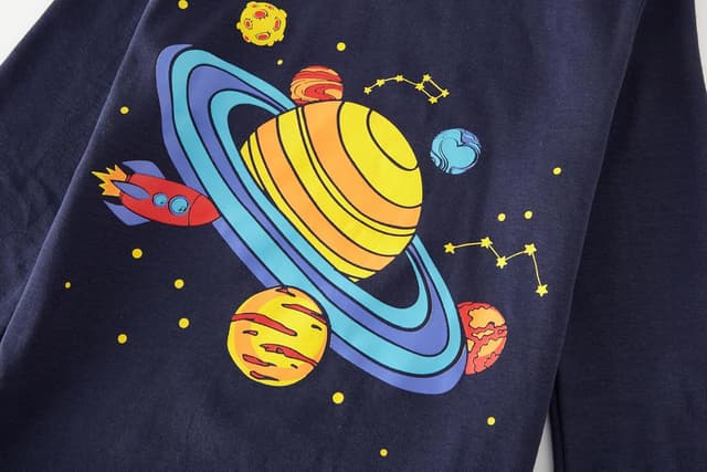 Detalle 2 de SOIBEEN Dinosaurier Pyjamas Set 4-teilig